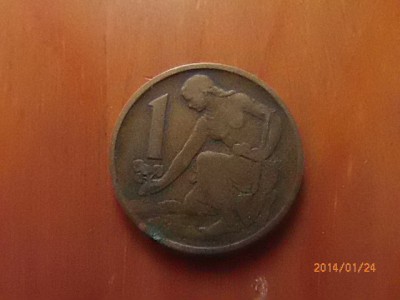 Avers 1koruna, prům. 23mm