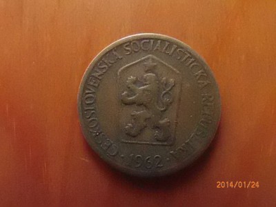 Revers 1 koruna, r 1962