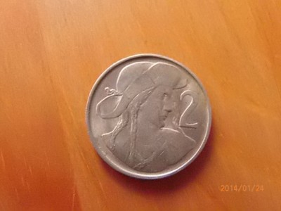 Avers 2koruny, prům. 23mm