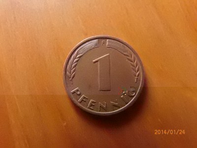 Avers 1pf, prům. 16mm