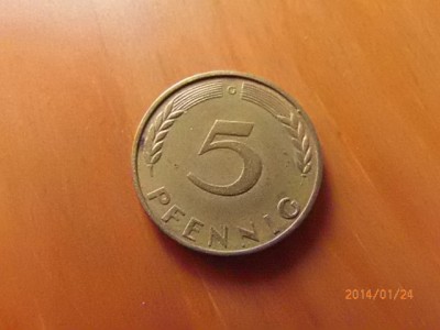 Avers 5pf, prům. 18mm