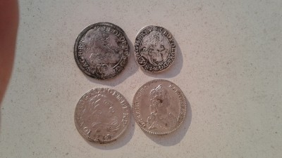 Leopold 3kr 2cm Leopold 6kr 2,5cm stribro